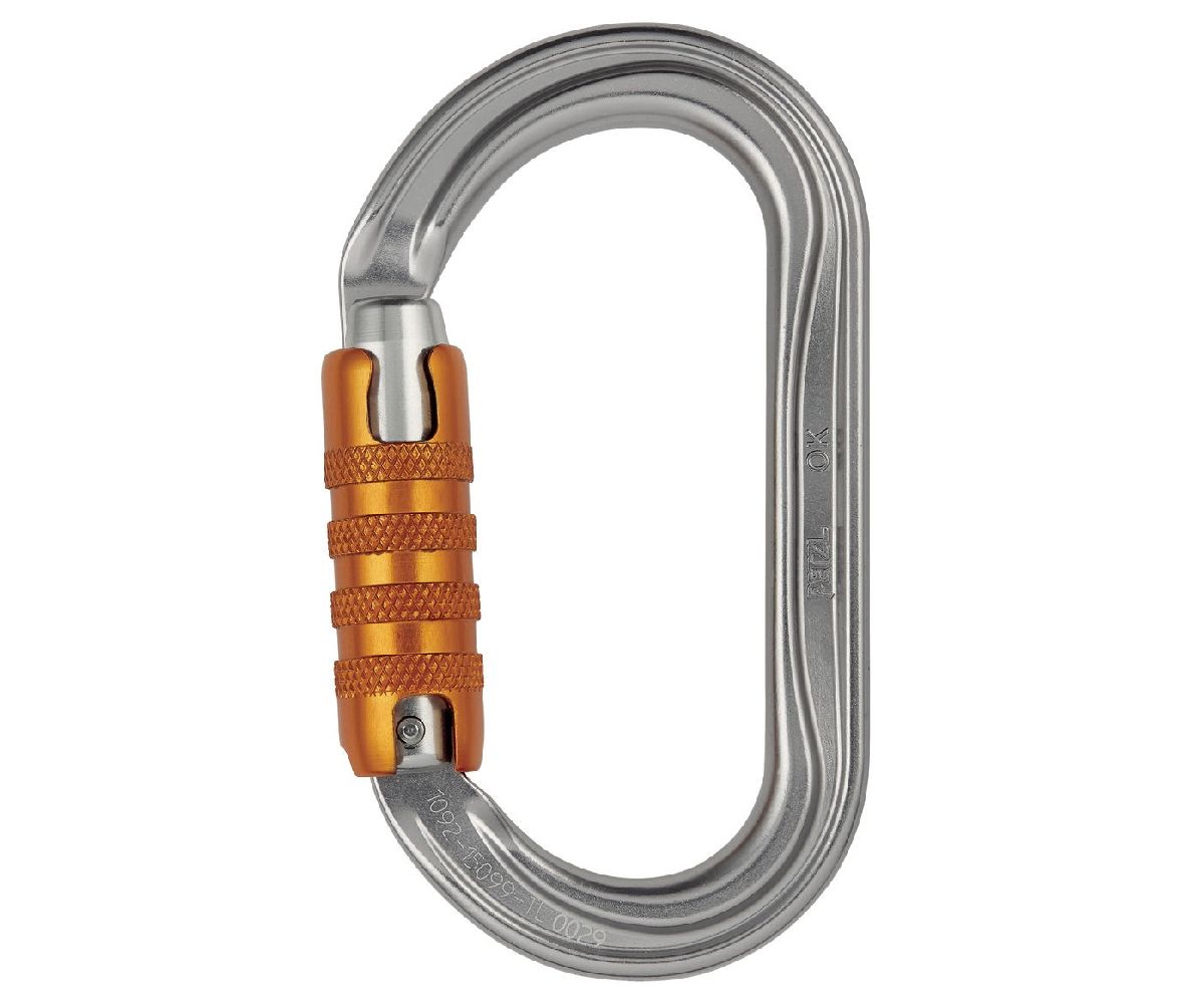 Petzl 25kN M33ATL OK triact 3 way oval aluminium karabiner