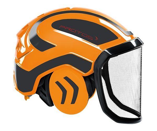 Pfanner Protos Integral forest helmet (ground use only) (Orange/Grey)
