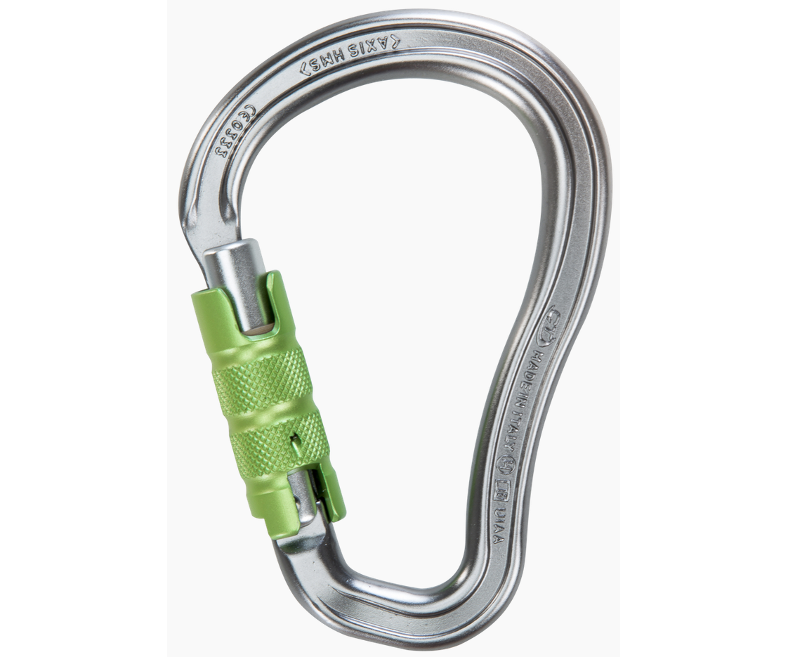 CT 25kN Axis HMS 3 way aluminium karabiner