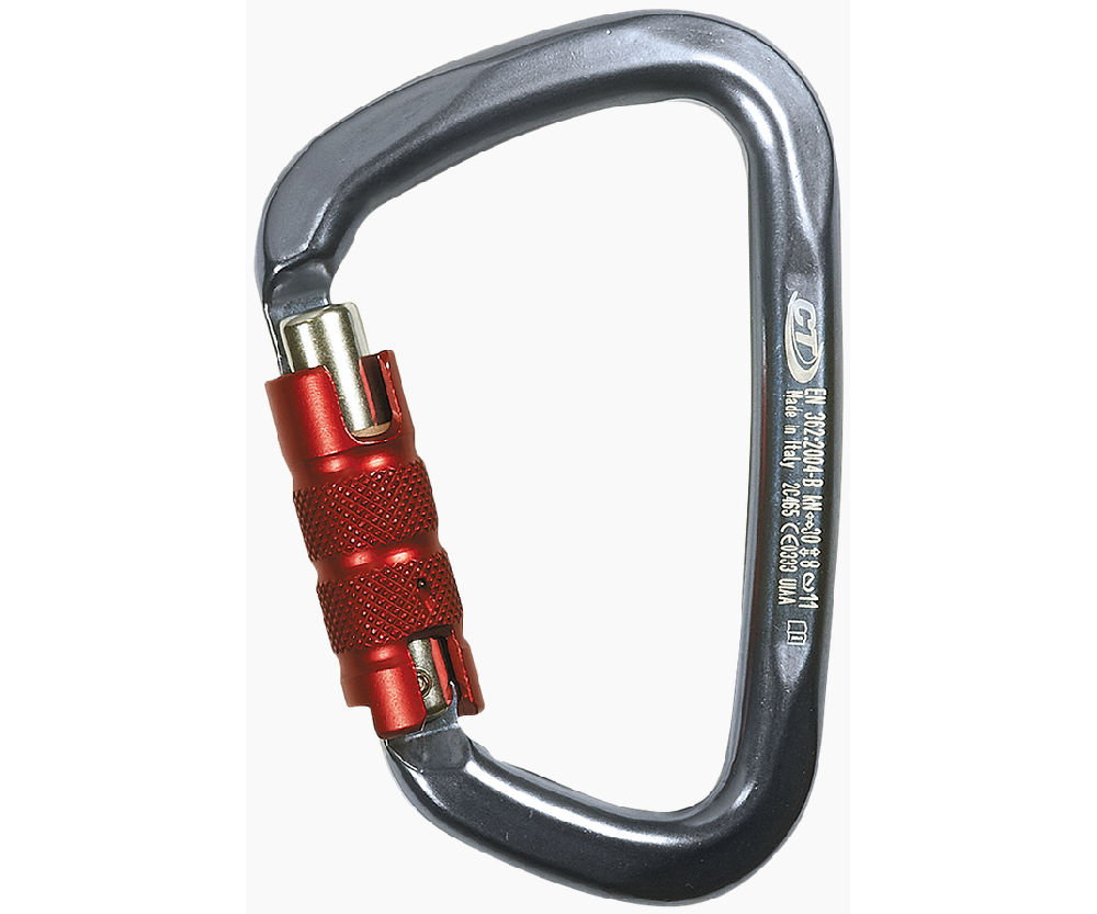 CT 30kN Large light alloy 3 way aluminium karabiner