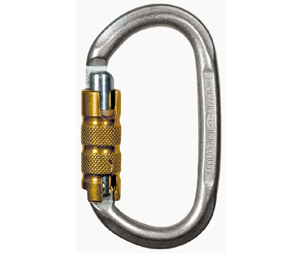 CT 30kN Pillar 3 way steel karabiner