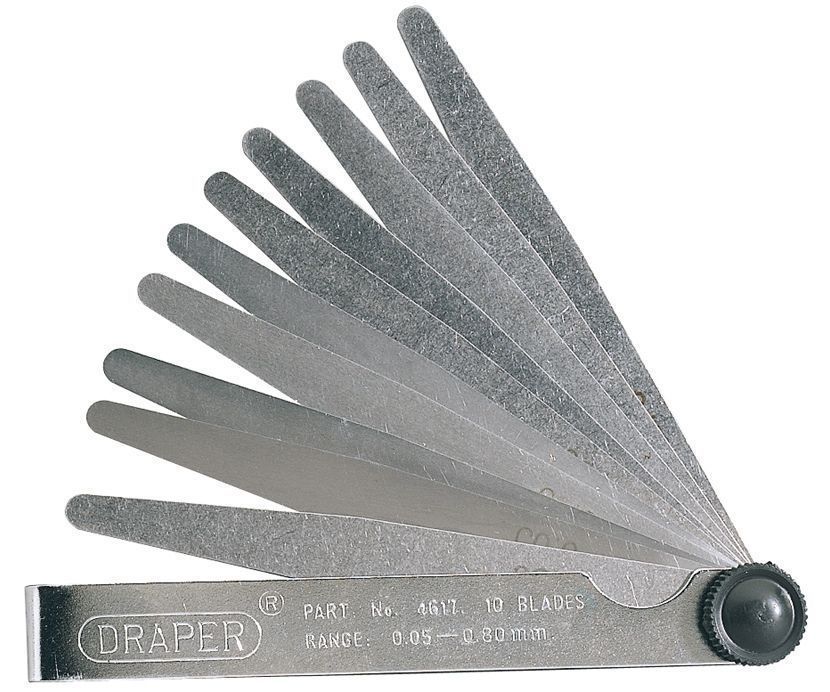 Draper 10 blade feeler gauge set