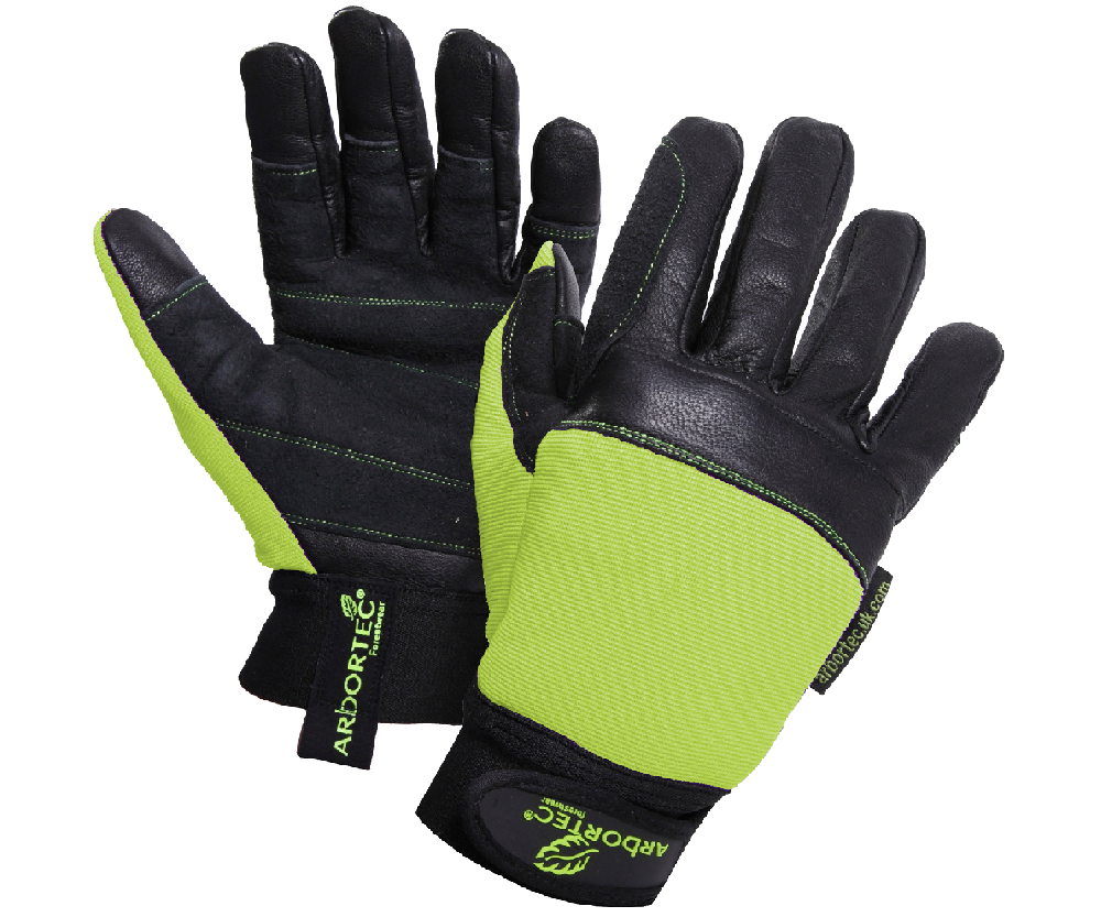 Arbortec AT975 Pro chainsaw gloves - Green (Class 1)
