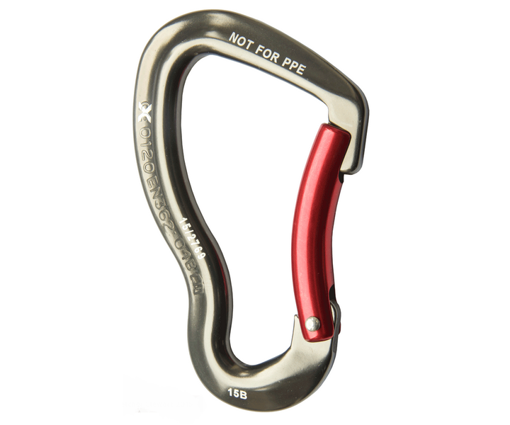 ISC 25kN gator bent gate aluminium karabiner