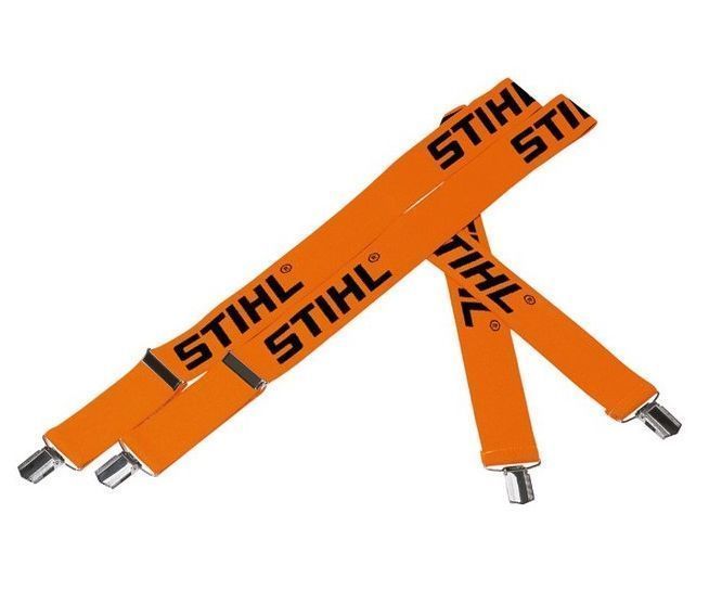 Stihl braces with metal clips (orange)