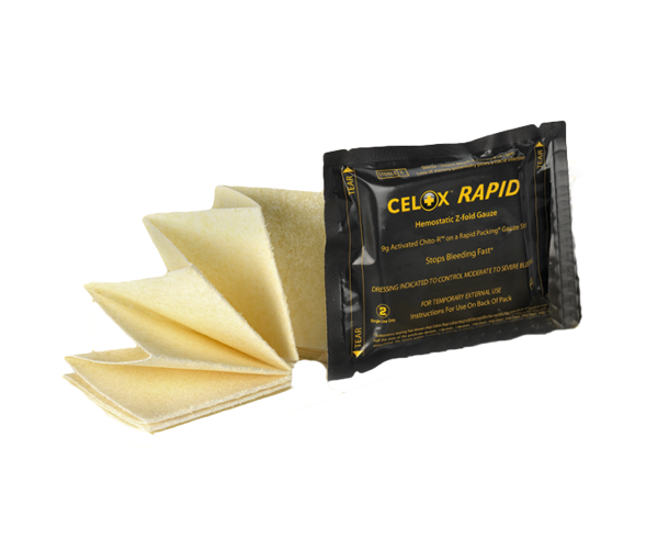 Celox rapid z-fold gauze
