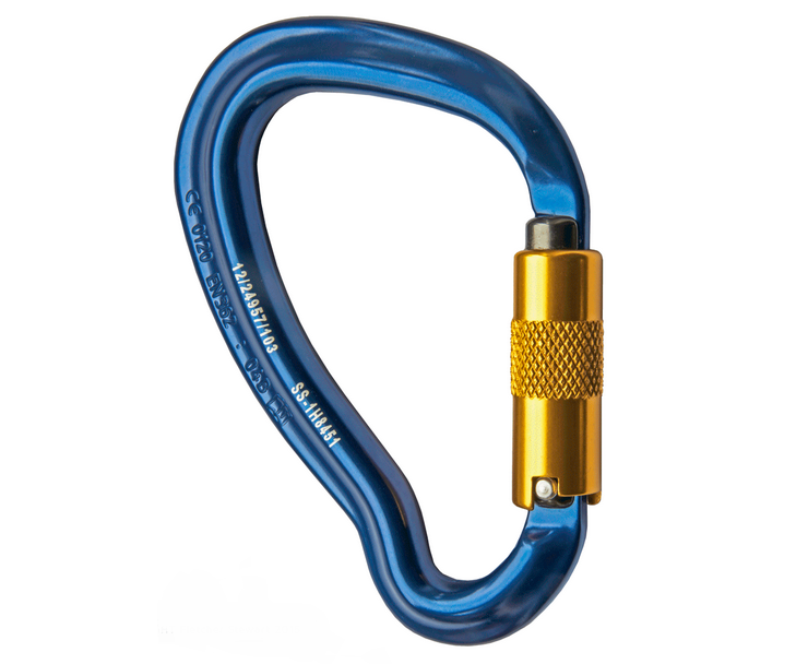 Stein 30kn Mongoose 3 way aluminium karabiner (blue)