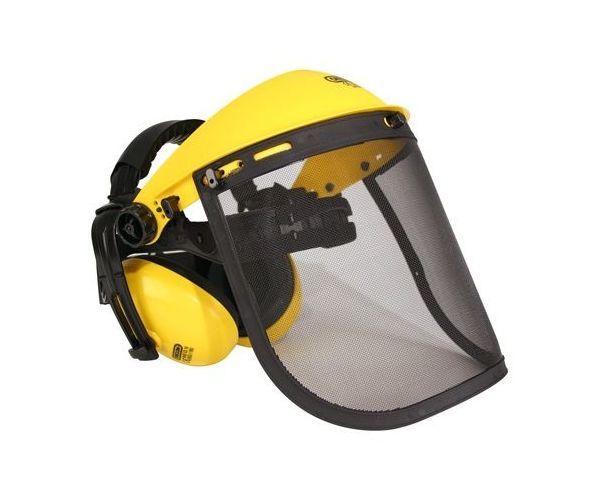 Oregon mesh safety visor with ear defenders kit