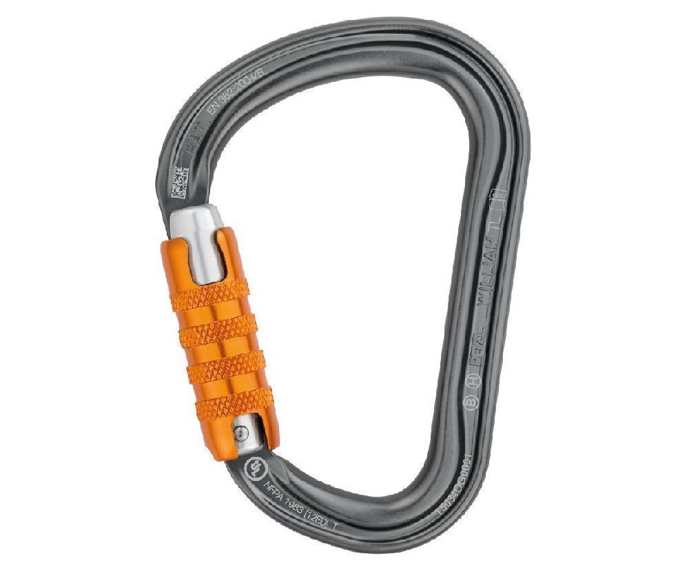 Petzl 25kN M36ATL triact 3 way aluminium karabiner