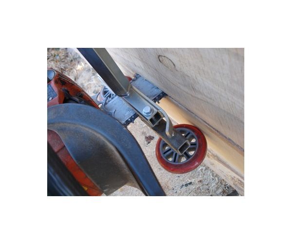 Alaskan Mill thrust wheel set up