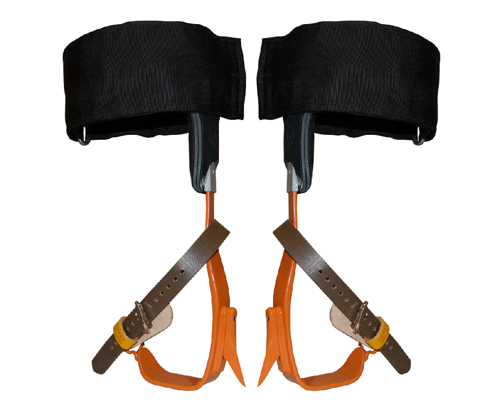 Bashlin twisted steel climbing spikes (velcro pads)