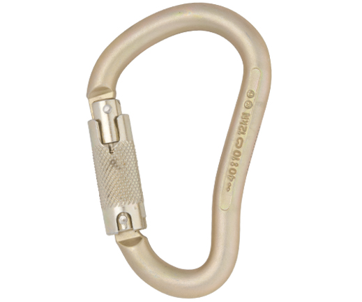 DMM 40kN Boa HMS 3 way carbon steel karabiner