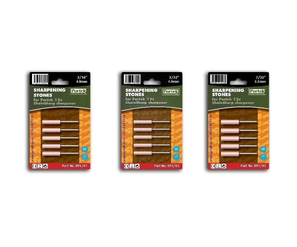 Portek ChainSharp replacement sharpening stones (5 pack)