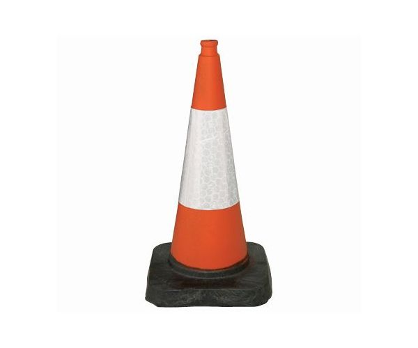 Cone red & white 500mm