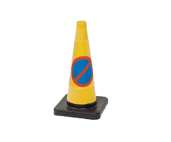 Cone no waiting 500mm yellow