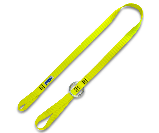 Stein yellow webbing tool strop 1 metal ring 25mm