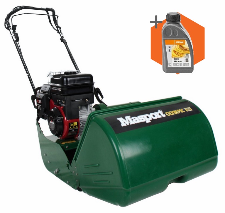 Masport Olympic Golf petrol self propelled cylinder 10-blade lawn mower (20