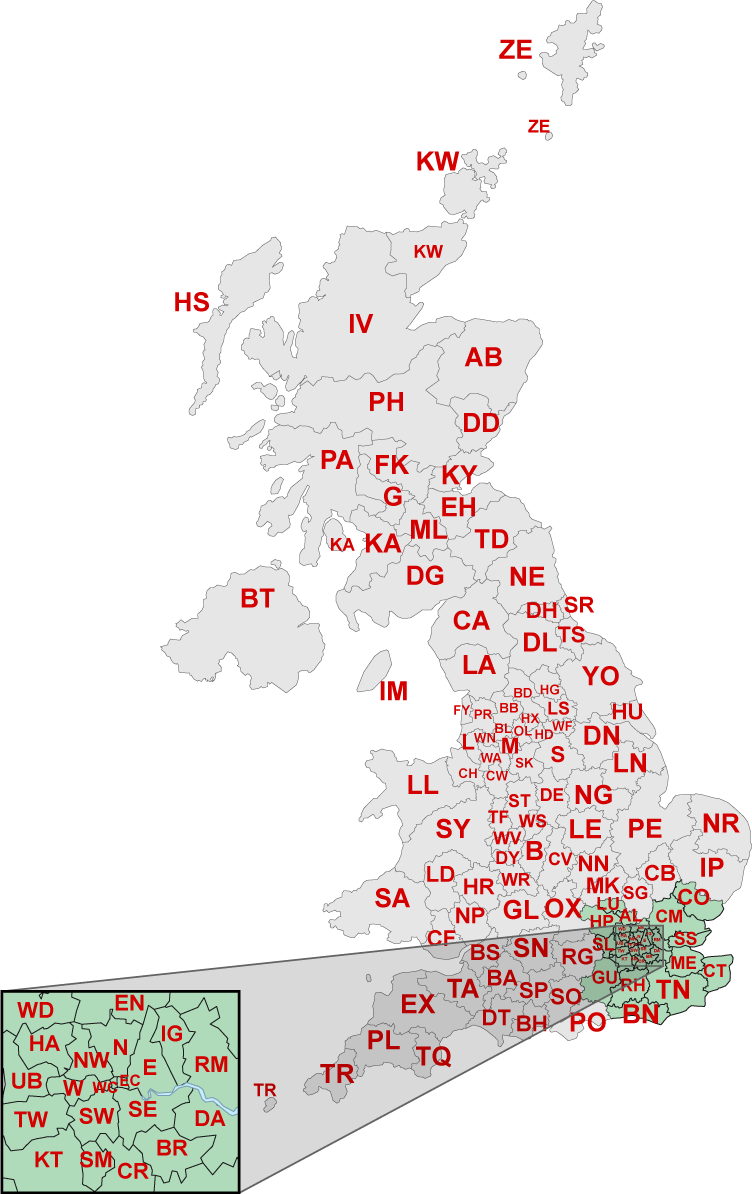 Local area delivery map