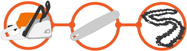 Saw-bar-chain lookup