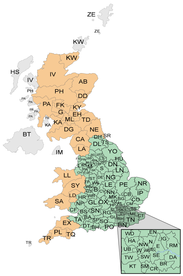 Pallet delivery map