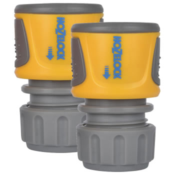 Hozelock Soft Touch Hose End Connector - Twin Pack