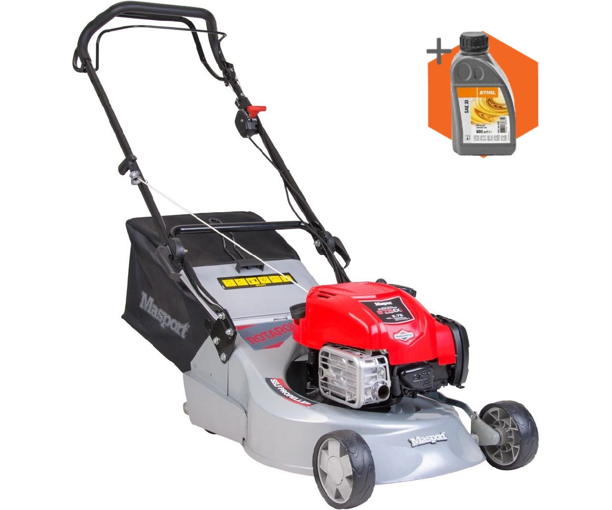 Masport Rotarola SP petrol self-propelled rear-roller lawn mower (18