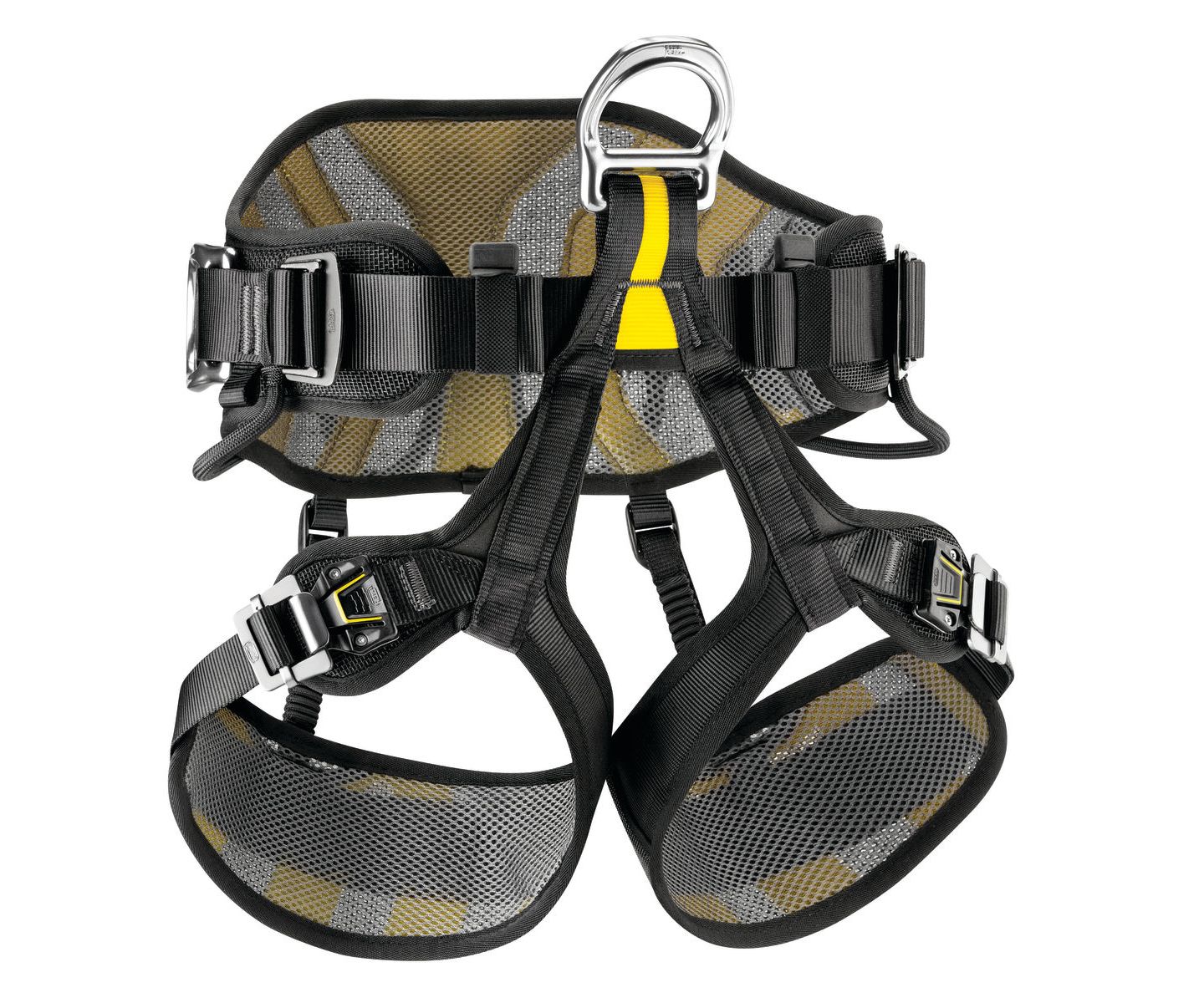 Petzl Avao Sit Fast climbing harness (Black/Yellow)
