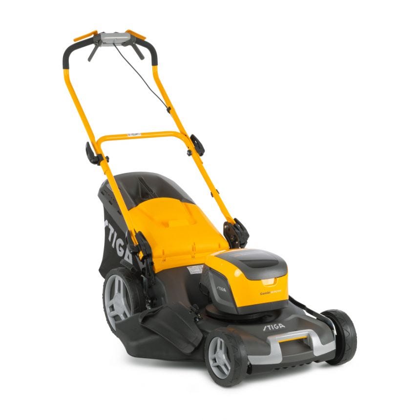 Stiga COMBI 55 SQ DAE battery self propelled four wheeled lawn mower (53cm cut) (Shell only (no battery & charger))