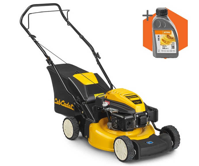 Cub Cadet LM1 AP46 Classic petrol push four wheeled lawn mower (46cm cut)