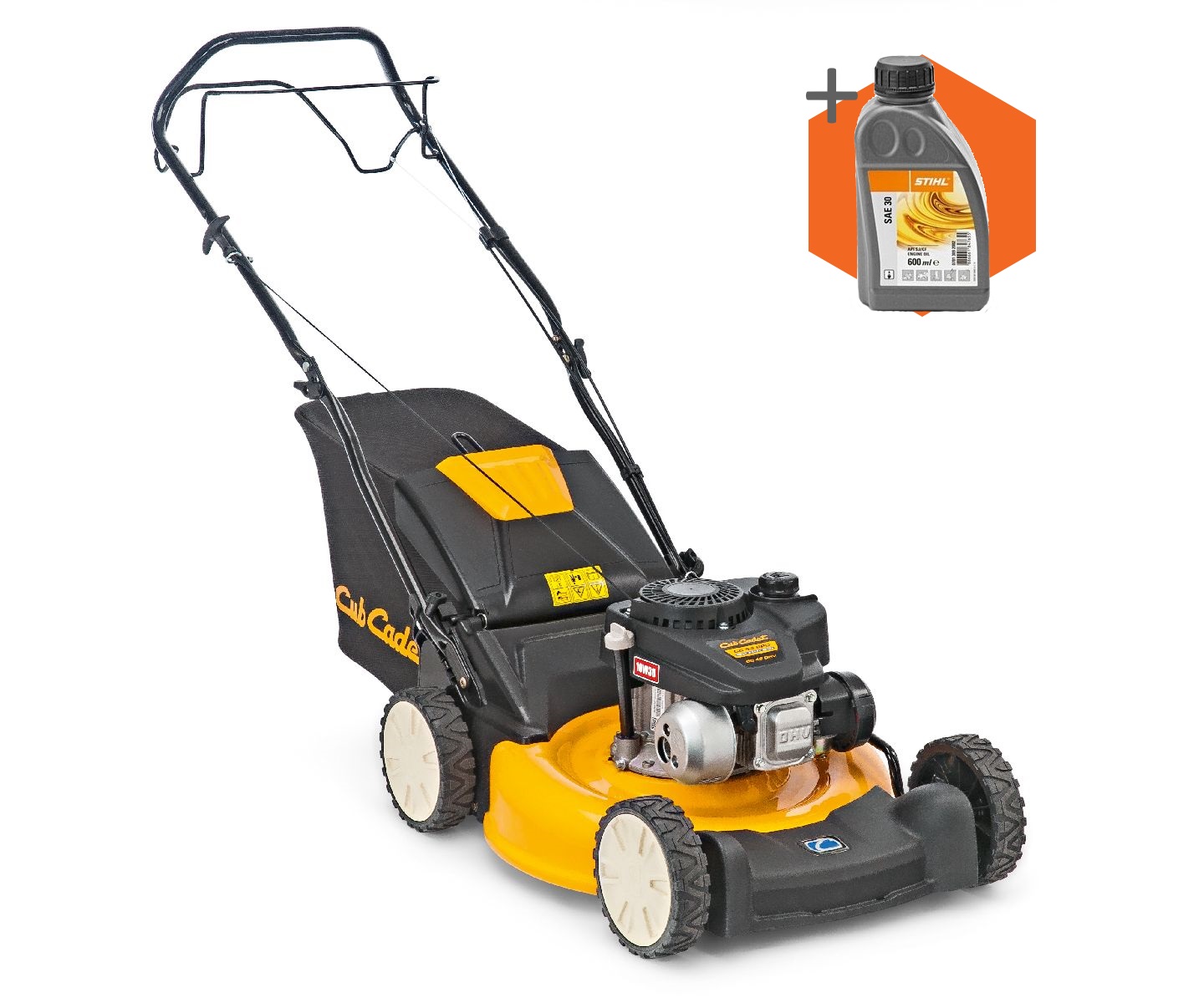 Cub Cadet LM1 CR53 Classic petrol self-propelled four wheeled lawn mower (53cm cut)