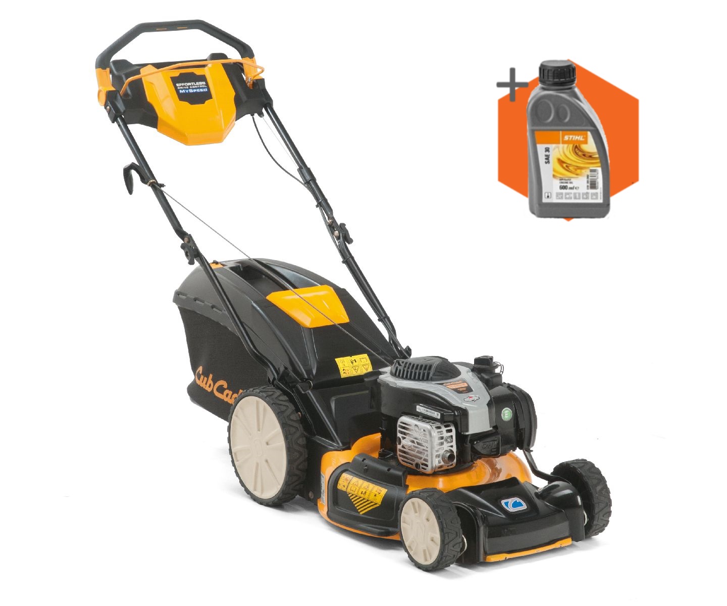 Cub Cadet LM3 CR46s MySpeed petrol self-propelled four wheeled lawn mower (46cm cut)