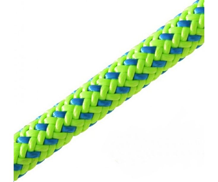 New England Tachyon 11.5mm climbing rope (Green & Blue) (Spliced 1 end)