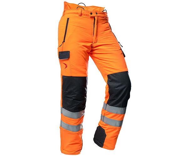 Pfanner Arborist chainsaw trousers hi-viz Orange GO/RT Type C