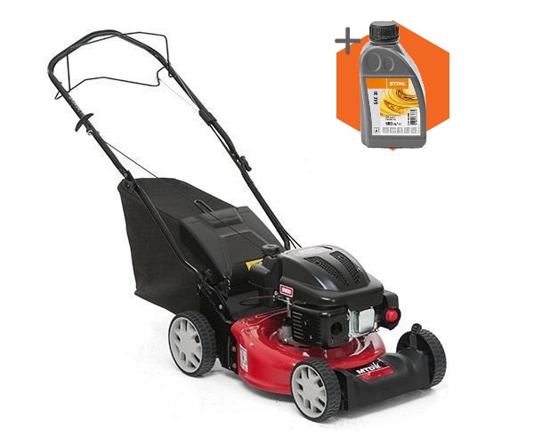 Lawnflite Smart 42 PO petrol push four wheeled lawn mower (16.5