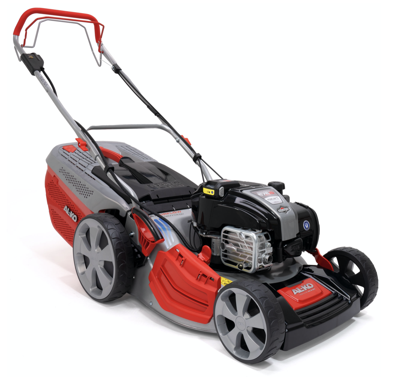 AL-KO Highline 46.8 SPi petrol push four wheeled lawn mower (42cm cut)