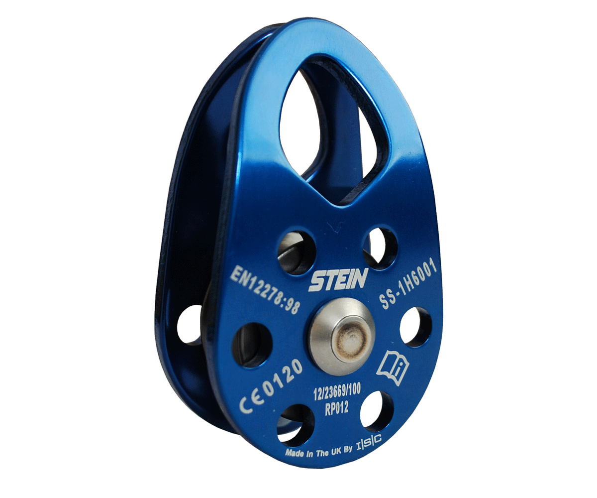 Stein 36kN swing cheek micro pulley (blue)