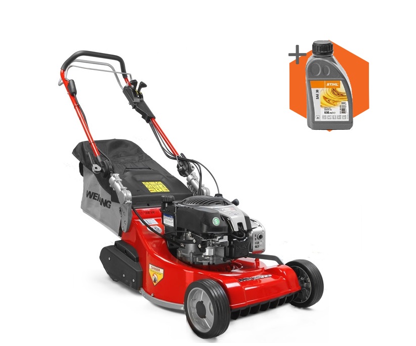 Weibang Legacy 48 VE petrol self-propelled rear-roller lawn mower (48cm cut)