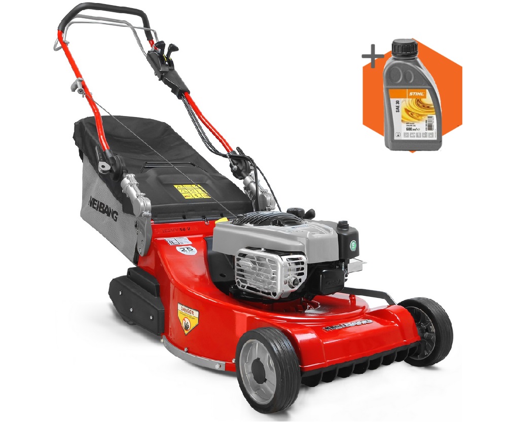 Weibang Legacy 56 V petrol self-propelled rear-roller lawn mower (56cm cut)