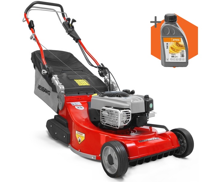 Weibang Legacy 56 VE petrol self-propelled rear-roller lawn mower (56cm cut)