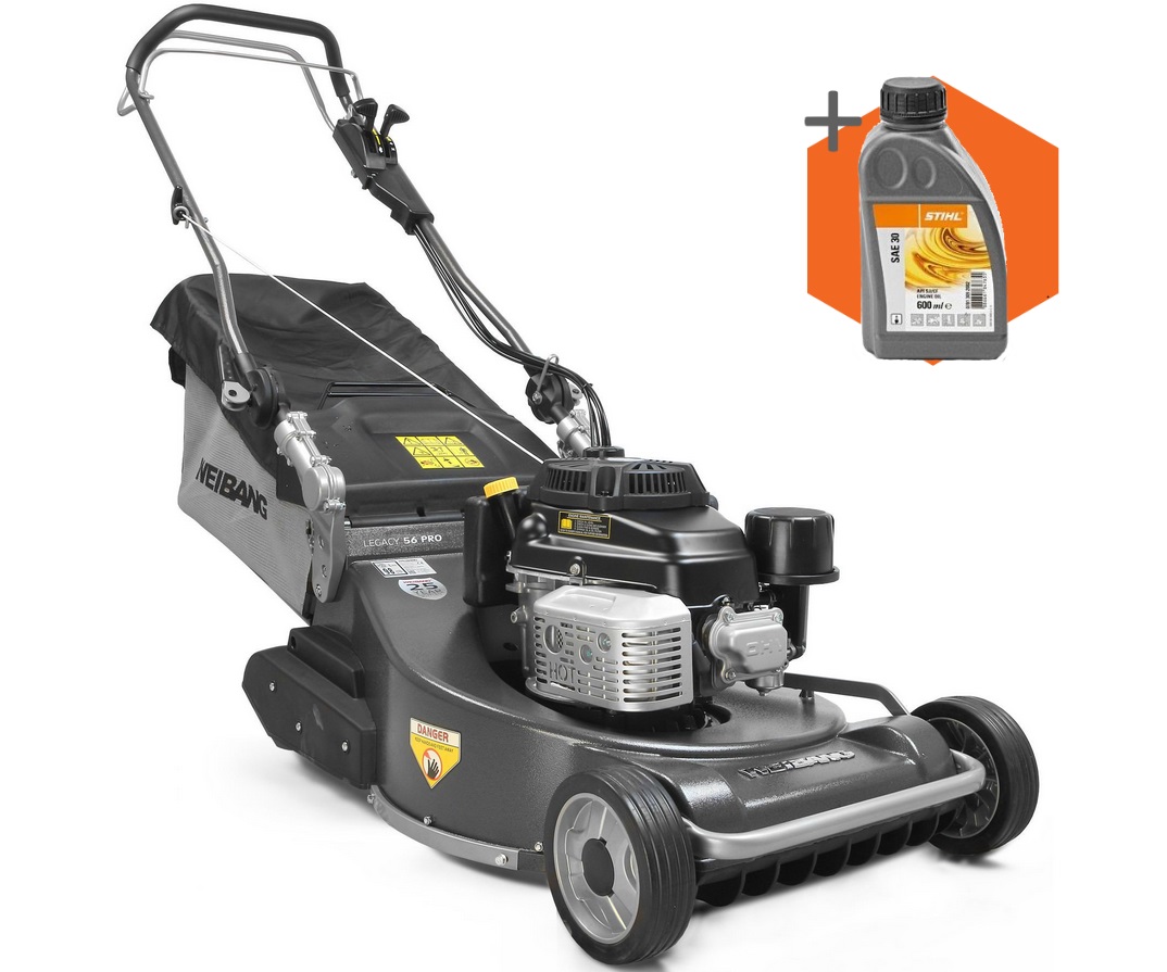 Weibang Legacy 56 PRO petrol self-propelled rear-roller lawn mower (56cm cut)