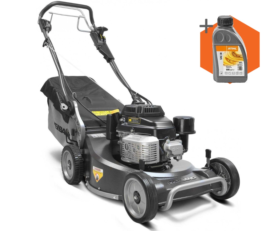 Weibang Virtue 53 PRO BBC petrol self-propelled four wheeled lawn mower (53cm cut)