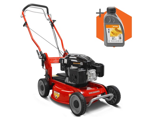 Weibang Virtue 46 SMP petrol self-propelled four wheeled lawn mower (46cm cut)