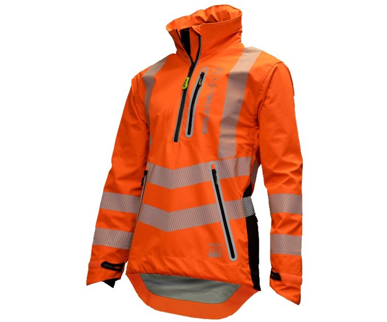 Arbortec Breathedry waterproof overhead smock (Hi-viz Orange GO/RT)