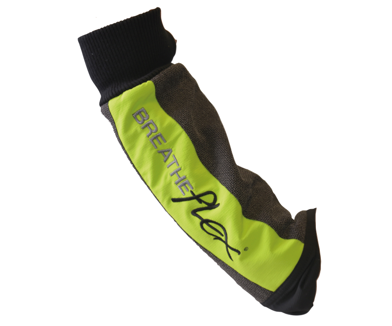 Arbortec chainsaw protection forearm sleeve (Lime)