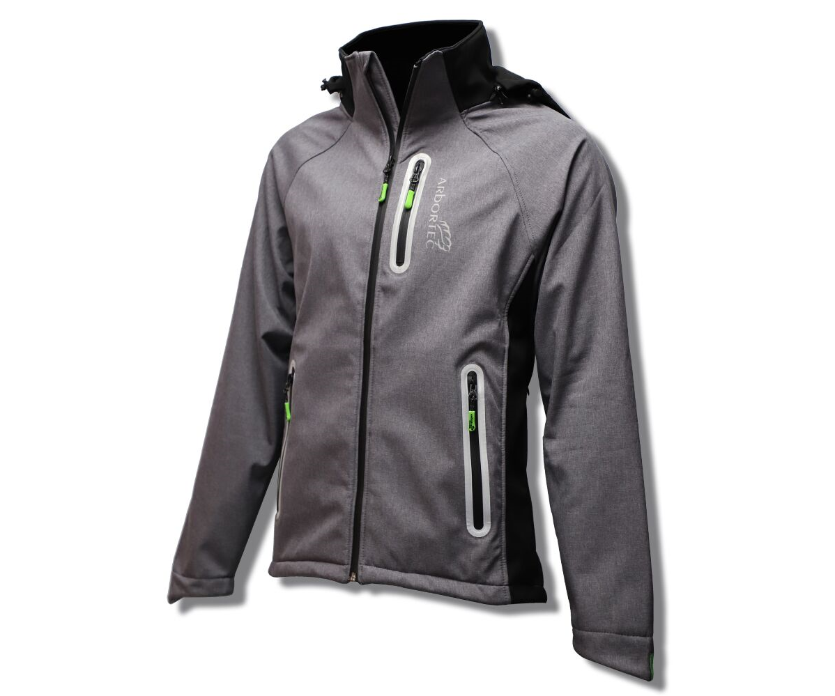 Arbortec Caiman water resistant softshell jacket (Grey)