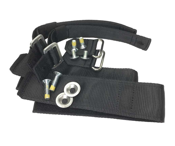 Distel replacement pair of Velcro bottom straps (Aluminium & Carbon)