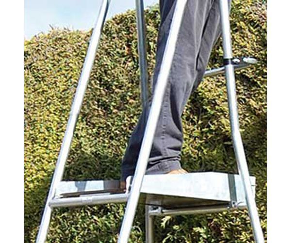 hi step pro platform toe board and rail action