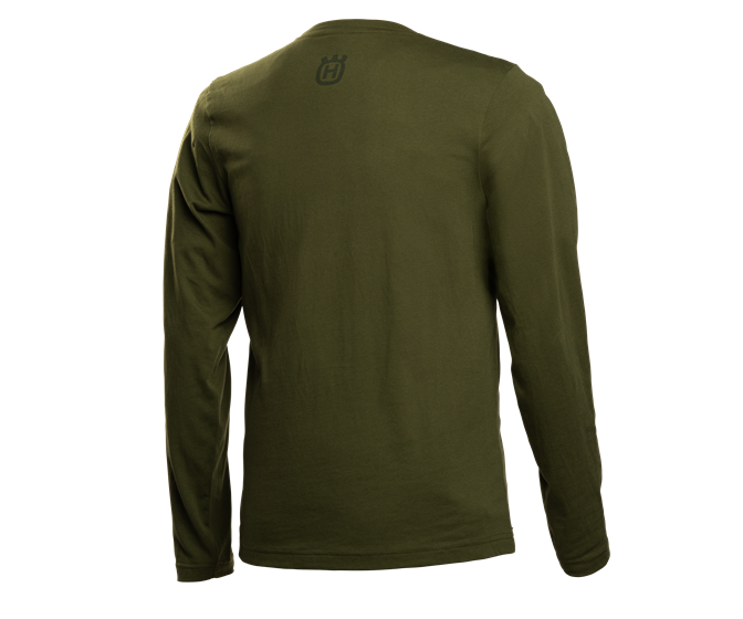 husqvarna xplorer bark camo long sleeved t shirt back