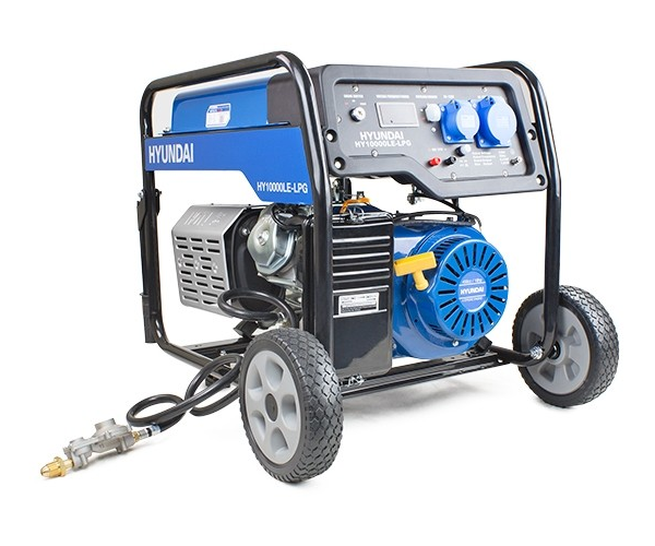 Hyundai HY10000LE-LPG dual fuel site petrol LPG generator