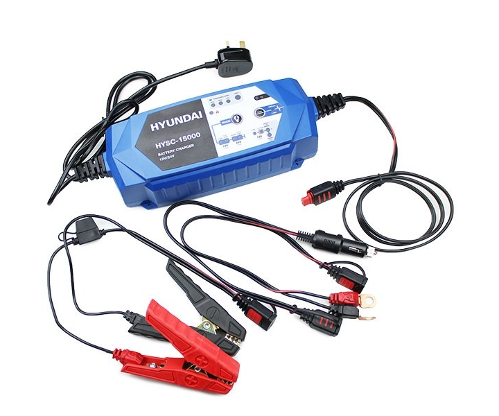 Hyundai HYSC-15000 smart battery charger (12V & 24V)
